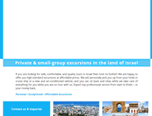 Tablet Screenshot of guidedtoursisrael.com